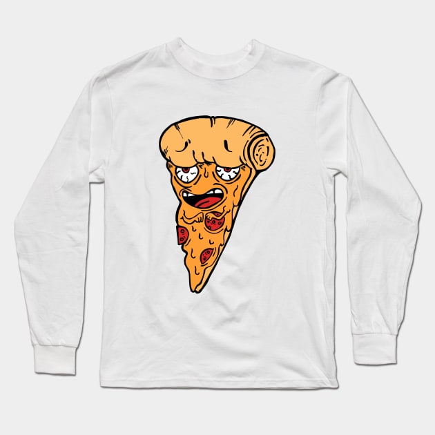 pizza addicted Long Sleeve T-Shirt by weenoliumco